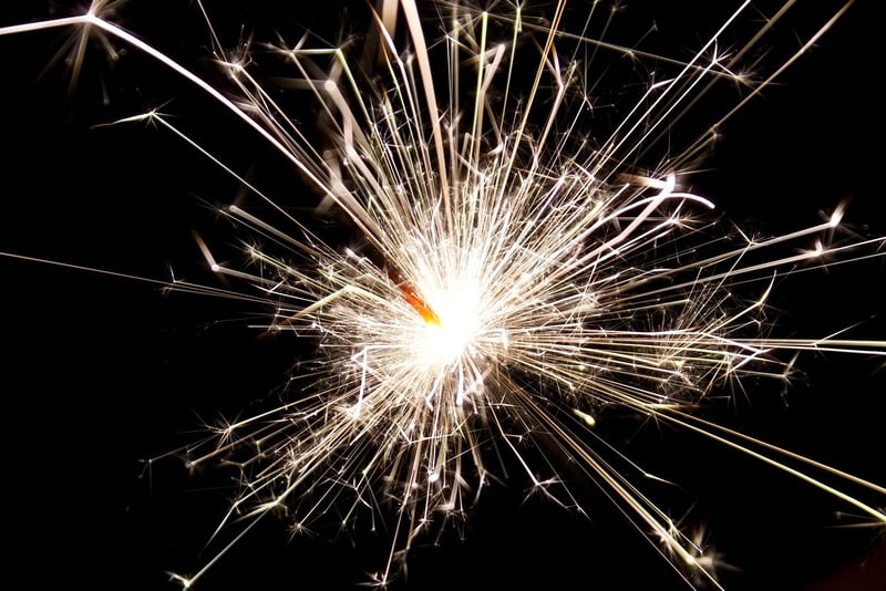 Sparkler send-off